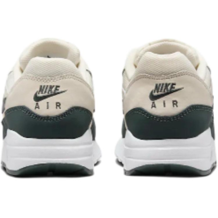 Nike Air Max 1 Комфортная Амортизация Дышащие Низкие Кроссовки для Беговых Занятий Детские Бежево-Зеленые