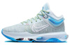 Nike Air Zoom g.T. Jump 2 Удобные Круглые Баскетбольные Кроссовки с Низким Верхом для Мужчин Серый Синий