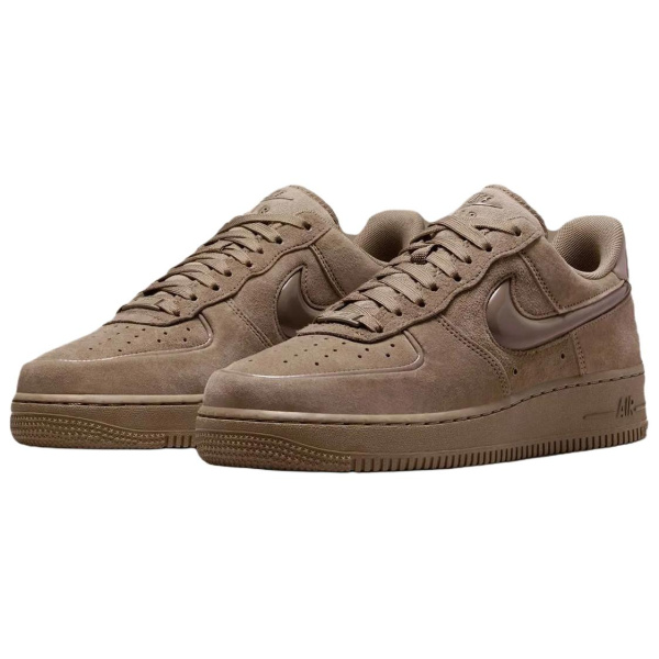 Nike Air Force 1 Классический и Универсальный Низкий Топ Скейтборд Кроссовки Женские Коричневый