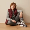 Nike Court Borough 2 Кожа Противоскользящий Устойчивый к истиранию MID Верх Детские Скейтбординг Белый Бургунди