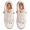 Nike Air Force 1 Slip-Resistant Abrasion-Resistant Low-Top Скейтборд Кроссовки Женские Розовые Белые