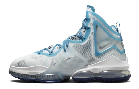 Nike Lebron 19 High Топ Баскетбольные кроссовки для игры Унисекс Серебристо-серый Азиатская версия