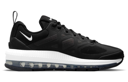 Nike Air Max Genome Винтаж Текстиль Синтетическая Кожа Низкие Повседневные Беговые Кроссовки Мужские Черно-Белые