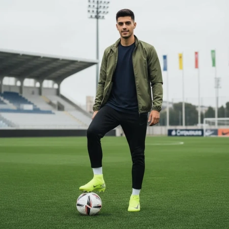 Nike Mercurial Superfly 10 FG Твердый Грунт Противоскользящие Устойчивые к Износу Футбольные Бутсы Мужские Зеленые