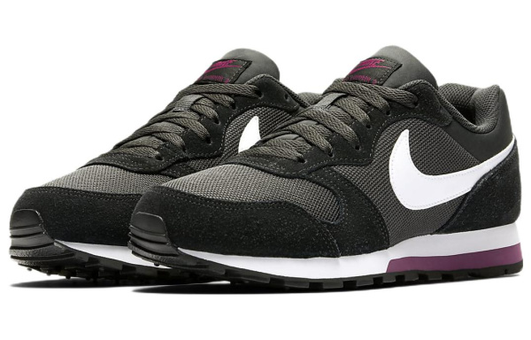 Nike MD Runner 2 Удобные Низкие Повседневные Беговые Кроссовки Женские Черные