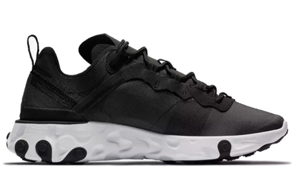 Nike React Element 55 Ткань Устойчивая к истиранию Низкий Топ ТРЕНИРОВОЧНАЯ БЕЖЕВАЯ БЕЛАЯ Обувь Женская
