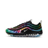 Nike Air Max 97 Текстиль Синтетическая кожа Удобная низкая обувь для гольфа унисекс черно-зеленая