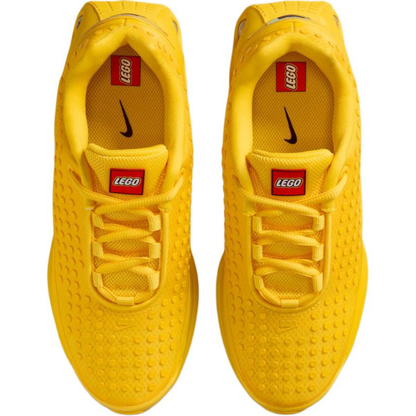 LEGO X Nike Air Max Dn Устойчивые к истиранию низкие детские беговые кроссовки Желтый Черный Красный для подростков