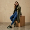 Nike Air Max Muse Abrasion Resistant Низкие Повседневные Кроссовки Женские Зеленые Черные