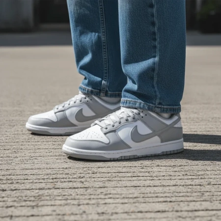 Nike Dunk Slip-Resistant Abrasion-Resistant Low-Top Скейтборд Кроссовки Унисекс Белые