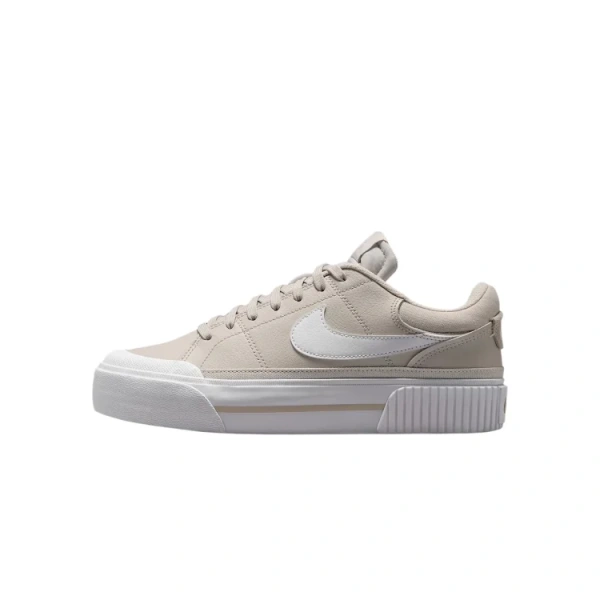 Nike Court Legacy Устойчивые к истиранию низкие скейтбордические кроссовки женские бежевые