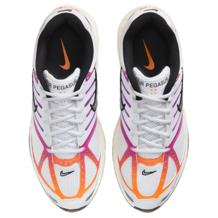 Nike Air Pegasus 2005 Slip Резистентный к истиранию Низкий Топ Повседневные Беговые кроссовки Унисекс Белый Оранжевый Фиолетовый