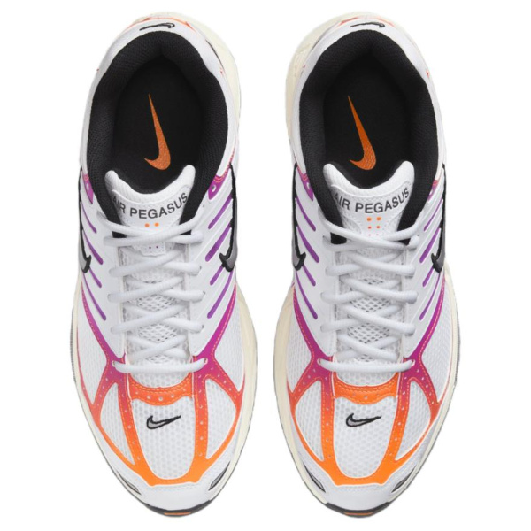 Nike Air Pegasus 2005 Slip Резистентный к истиранию Низкий Топ Повседневные Беговые кроссовки Унисекс Белый Оранжевый Фиолетовый
