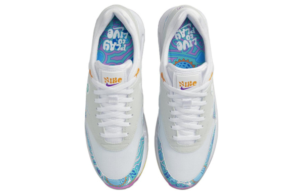 Nike Air Max 1 Golf Play To LIVE Амортизация Низкий Топ Гольф Обувь Унисекс Белый Синий