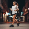 Nike Air Max Portal Удобная Амортизация Устойчивая к истиранию Дышащая Низкий Верх Повседневная Обувь Женская Черная