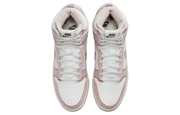 Nike Dunk High 1985 Розовый Деним Винтаж Высокие Кроссовки для скейтбординга Унисекс Белый Розовый