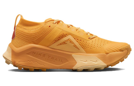 Nike ZoomX Zegama Trail Амортизация Противоскользящие Низкие Повседневные Беговые Кроссовки Женские Оранжевые