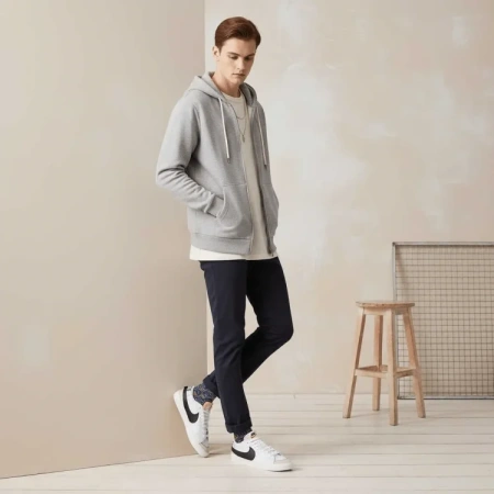 Nike Blazer Low Скейтборд Кроссовки Мужские Белые Черные