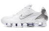 Nike Shox TL Series Текстиль Синтетическая кожа противоскользящий низкий топ повседневная обувь унисекс чисто белый