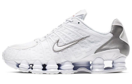 Nike Shox TL Series Текстиль Синтетическая кожа противоскользящий низкий топ повседневная обувь унисекс чисто белый