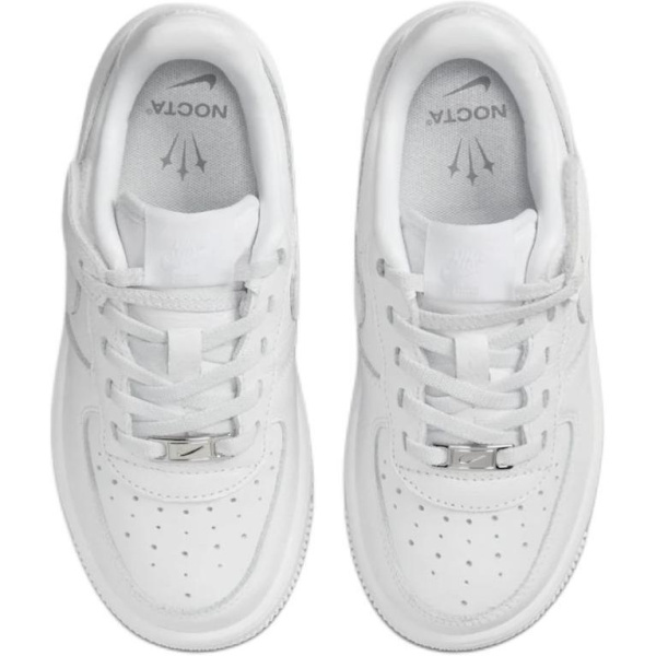Nocta X Nike Air Force 1 противоскользящие устойчивые к истиранию низкие детские для скейтбординга белые детские
