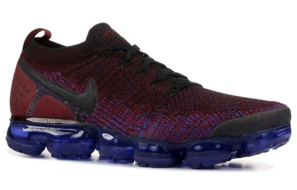 Nike VaporMax Flyknit 2 Ткань Низкий Топ Повседневные Беговые Кроссовки Мужские Красный Синий