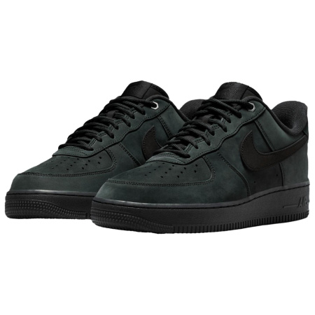 Nike Air Force 1 Кожа Дышащие Низкие Кроссовки для Скейтбординга Мужские Черные