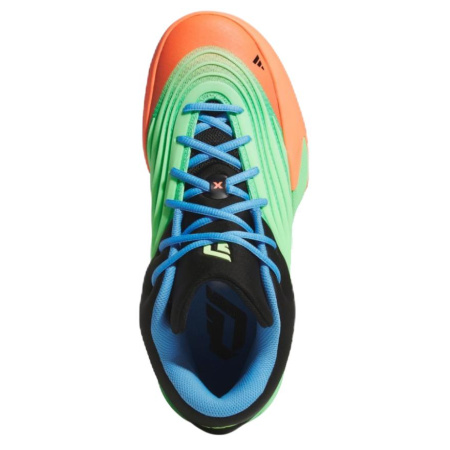 Adidas Dame 10 Противоскользящие Устойчивые к истиранию Низкие Баскетбольные кроссовки Унисекс Зеленый Черный