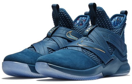 Nike Zoom Soldier 12 LeBron Soldier 12 Круглый носок Амортизация Поддержка MID Баскетбольные кроссовки для игры Мужской