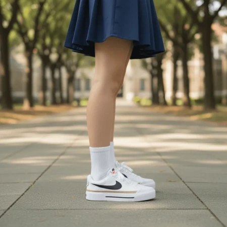 Nike Court Legacy Lift Slip Resistant Амортизация Устойчивость к износу Низкий Топ Скейтбординг Женские