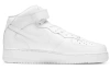 Nike Air Force 1 MID Топ Скейтборд Кроссовки Мужские Чисто Белые