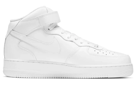 Nike Air Force 1 MID Топ Скейтборд Кроссовки Мужские Чисто Белые