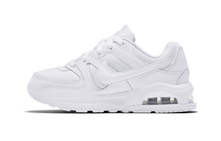 Nike Air Max Command Fle Air Cushion Амортизация Устойчивость к истиранию Дышащие Низкие Беговые кроссовки Белые