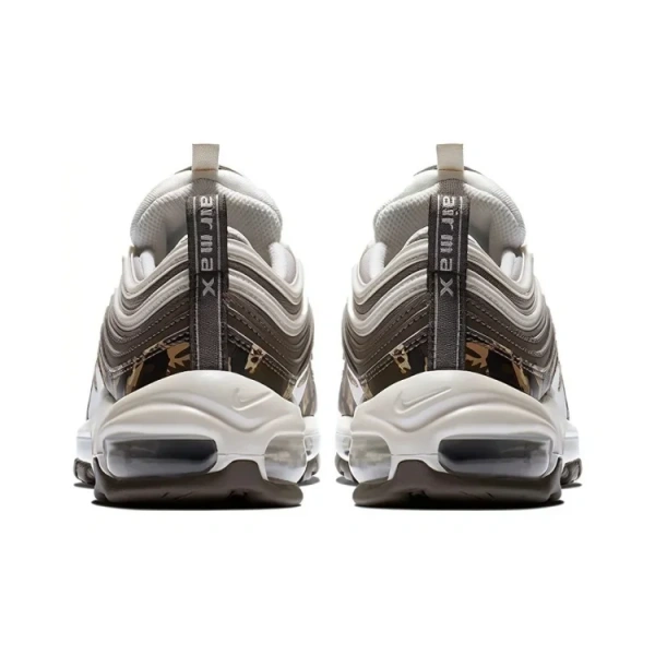 Nike Air Max 97 Нейлоновые Низкие Беговые Кроссовки Женские Камуфляж Коричневый