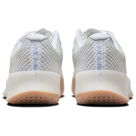 Nike Air ZOOM VAPOR 11 Сетка Удобная Амортизация Износостойкие Низкие Кроссовки для Тениса Мужские Белые и Синие