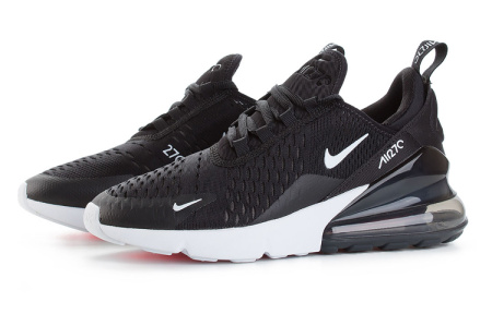 Nike Air Max 270 Low Топ Детская Беговая Обувь Черный Белый