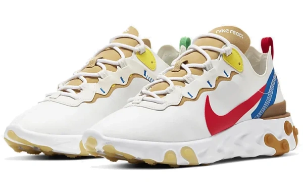 Nike React Element 55 Пена Ткань Амортизация Противоскользящий Устойчивый к истиранию