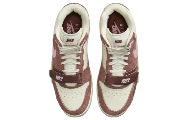 Nike Air Trainer 1 MID Топ Кроссовки для тренировок Унисекс Коричневый Розовый Белый