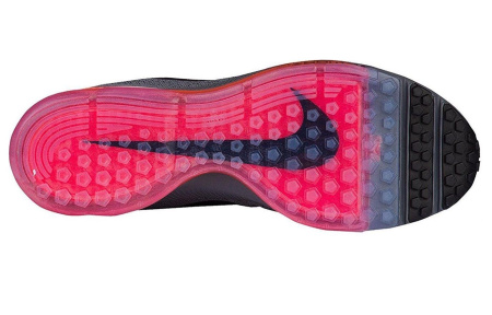 Nike Zoom All Out Амортизация Противоскользящие Дышащие Низкие Беговые кроссовки Мужские Синие и Серебряные