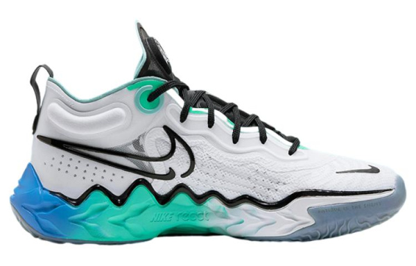 Nike Air Zoom g.T. Run Mid Баскетбольные кроссовки Унисекс Белый Черный
