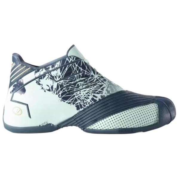 Adidas T mac 1 Противоскользящие Устойчивые к истиранию MID Топ Баскетбольные кроссовки Мужские Графитовый Зеленый