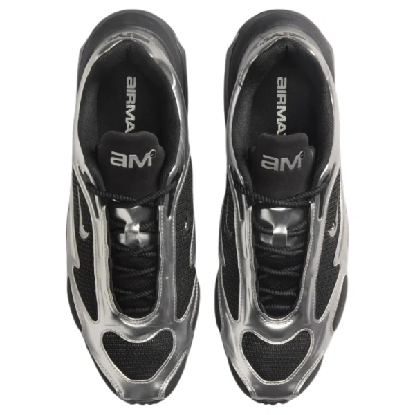 Nike Air MAX Muse Аbrasion Resistant Низкий Топ Повседневная Обувь Женская Серебряный Черный