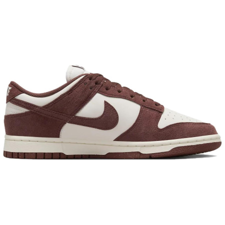 Nike Dunk Low Замша Низкие Кроссовки для скейтбординга Женские Белый Умбра