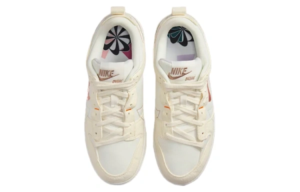 Nike Dunk Disrupt 2 'Pale Ivory' Перерабатываемый материал Низкие кеды для скейтбординга Женские Бежевые