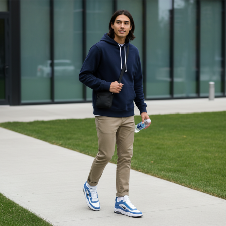 Nike Air Max Ishod Модные низкие кроссовки для скейтбординга унисекс синие белые черные