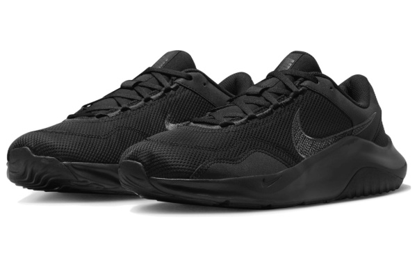 Nike Legend Essential 3 Амортизация Дышащие Низкие Кроссовки для Тренировок Мужские Черные