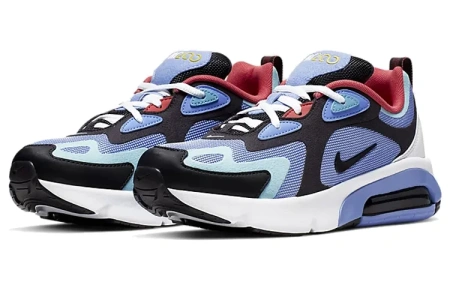 Nike Air Max 200 Low Беговые кроссовки с низким верхом импульсный синий амортизация воздуха для подростков