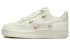 Nike Air Force 1 Мини Золотой Спилок Коровья Кожа Устойчивая к Износу Низкие Кроссовки для Скейтбординга Женские