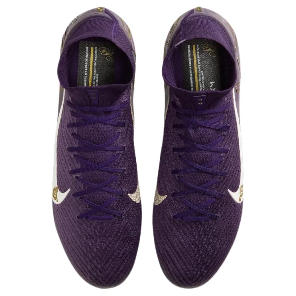 Килиан Мбаппе X Nike Mercurial Superfly 10 Elite FG Твердый Грунт Противоскользящий Устойчивый к Износу