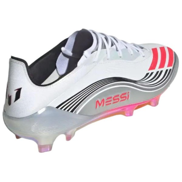Adidas F50 Противоскользящие Устойчивые к истиранию Футбольные бутсы Унисекс Белый Красный